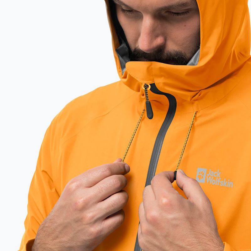 Мъжко дъждобранно яке Highest Peak orange pop на Jack Wolfskin 3