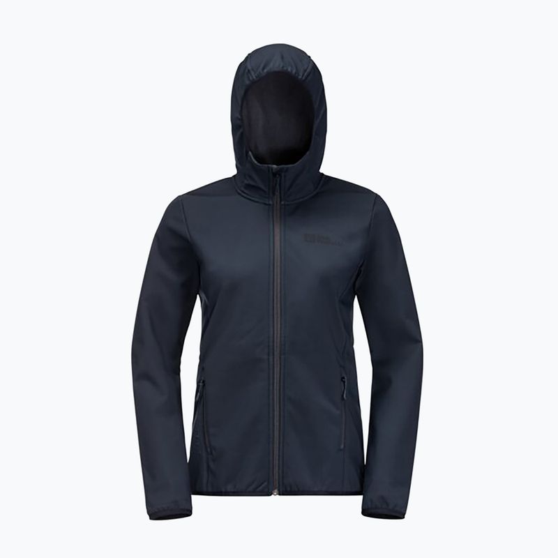 Дамско софтшел яке Jack Wolfskin Bornberg Hoody navy blue 1307691 8