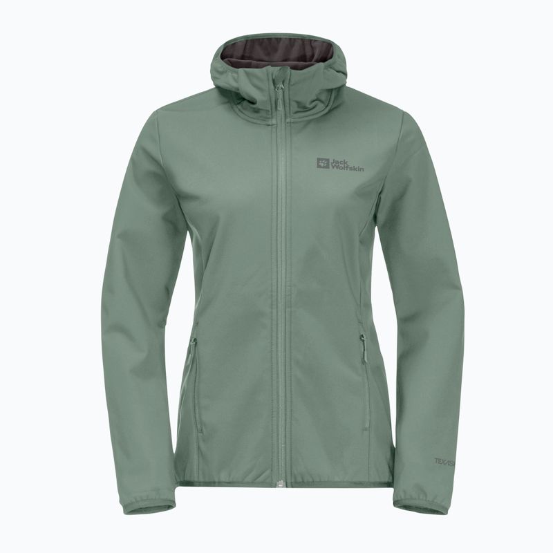 Дамско софтшел яке Jack Wolfskin Bornberg Hoody green 1307691 4