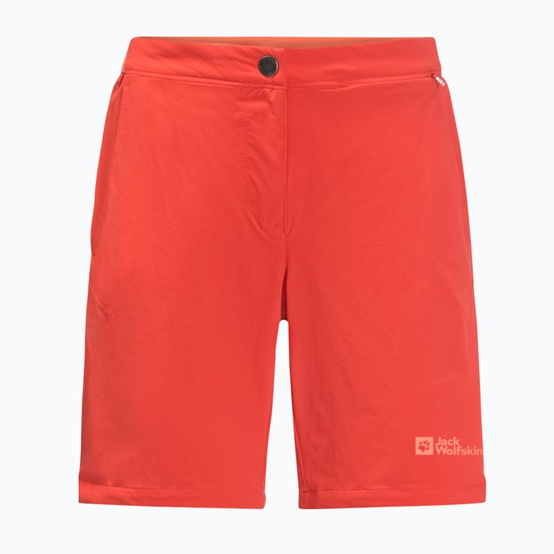 Jack Wolfskin Hilltop Trail дамски къси панталони за трекинг оранжев 1505462 4