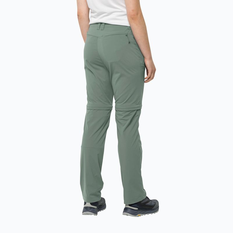 Дамски софтшел панталони Jack Wolfskin Glastal Zip Off green 1508151_4151_042 2