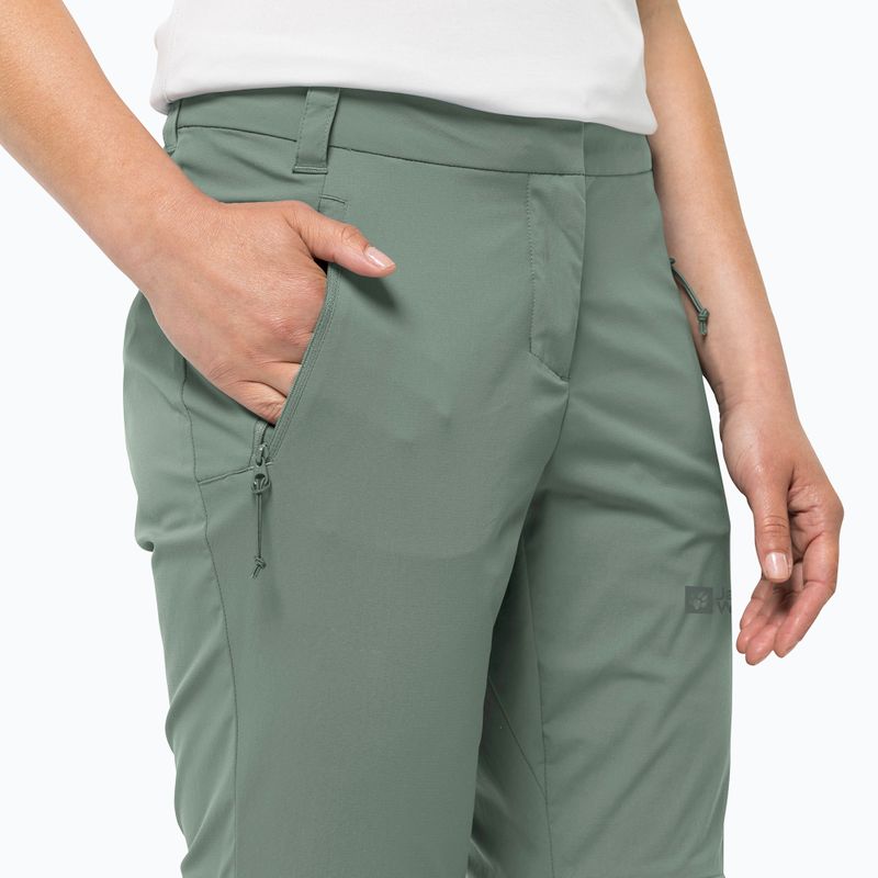 Дамски софтшел панталони Jack Wolfskin Glastal Zip Off green 1508151_4151_042 3