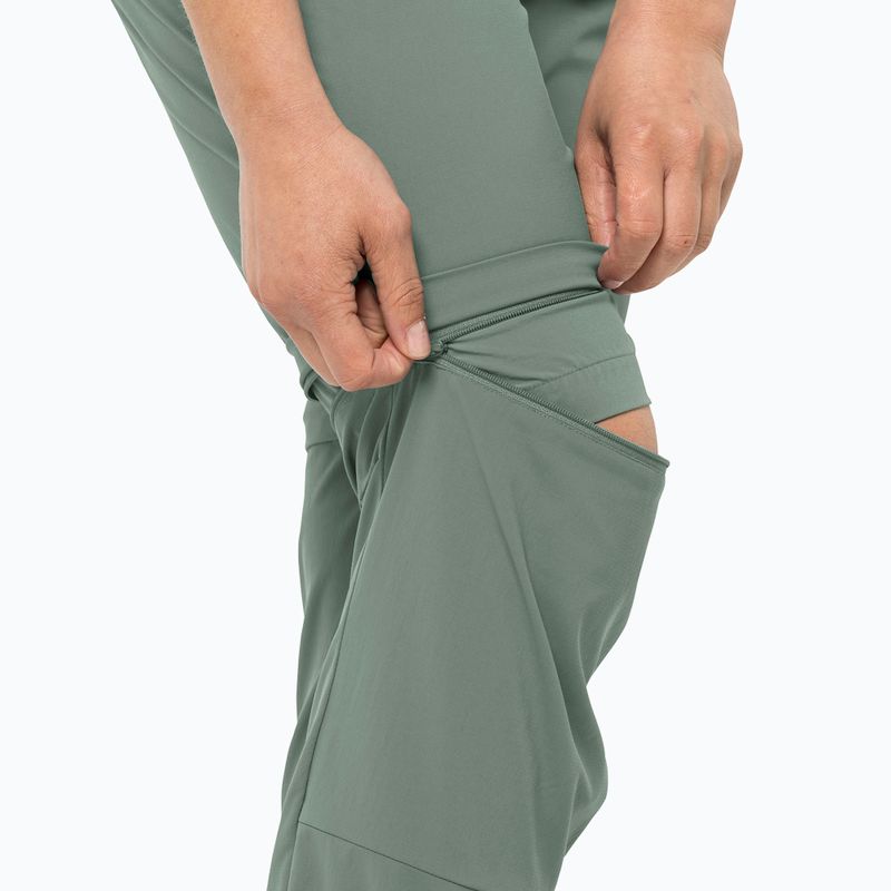 Дамски софтшел панталони Jack Wolfskin Glastal Zip Off green 1508151_4151_042 4