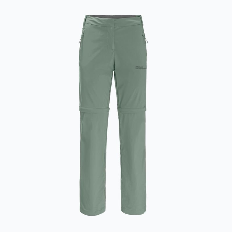 Дамски софтшел панталони Jack Wolfskin Glastal Zip Off green 1508151_4151_042 5