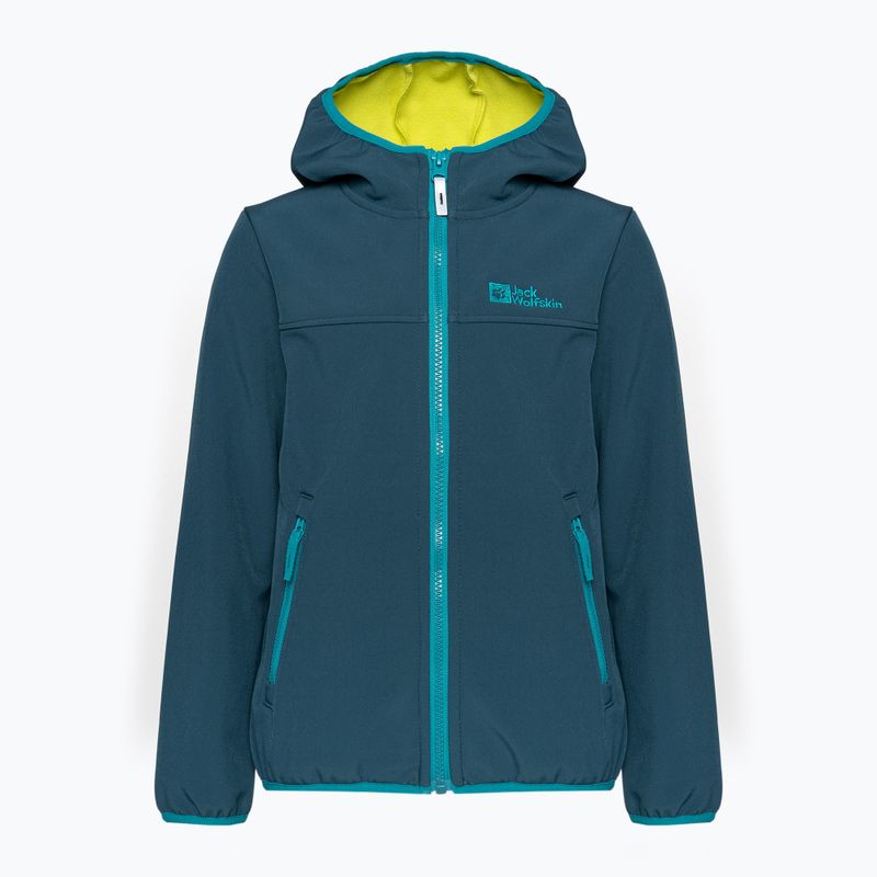 Jack Wolfskin Fourwinds Jacket Детско софтшел яке тъмносиньо 1608011