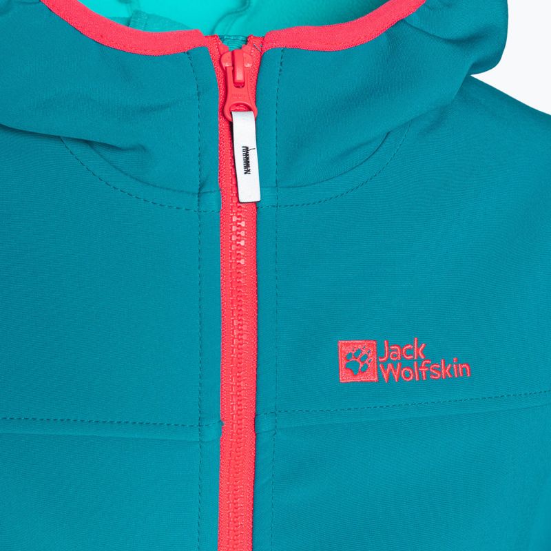 Jack Wolfskin Fourwinds Jacket Детско софтшел яке синьо 1608011 3