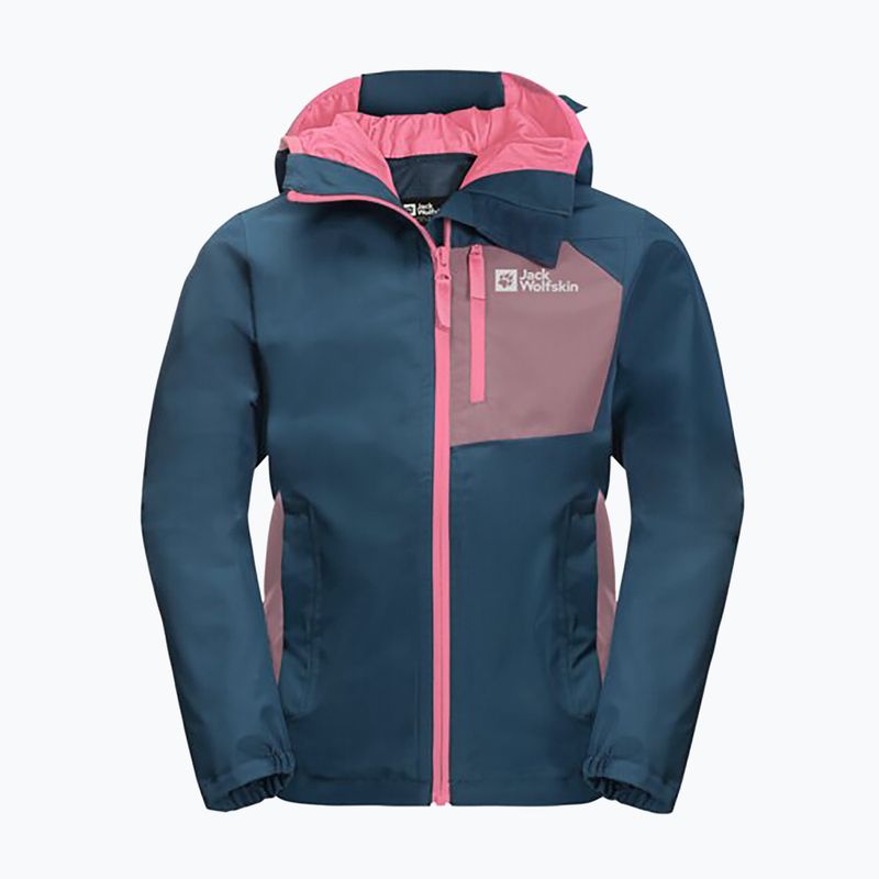 Детско дъждобранно яке Jack Wolfskin Active Hike тъмносиньо 1609251 5