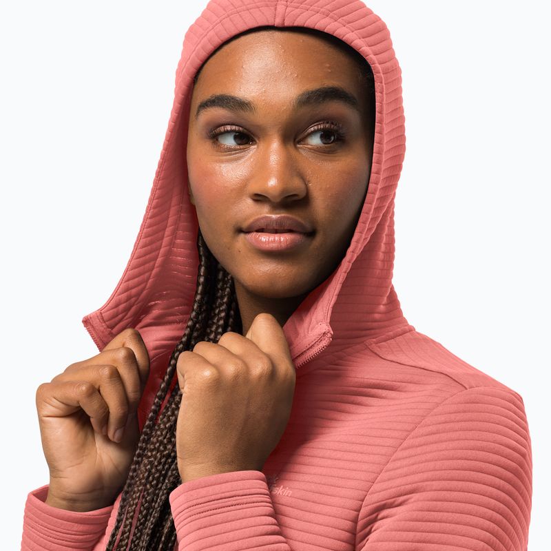 Дамско яке за трекинг Jack Wolfskin Modesto С качулка и избледняла роза 3