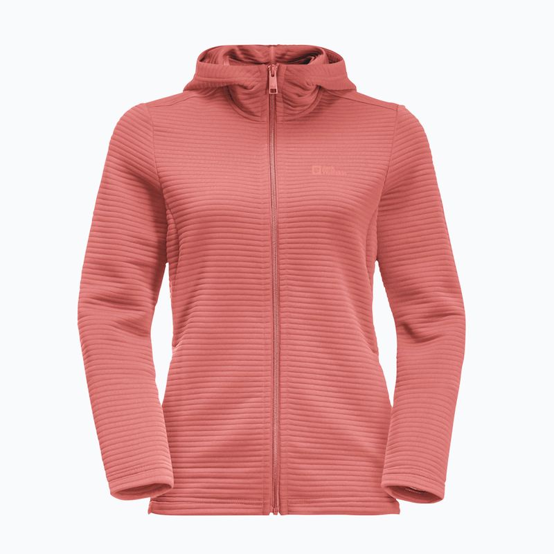 Дамско яке за трекинг Jack Wolfskin Modesto С качулка и избледняла роза 4