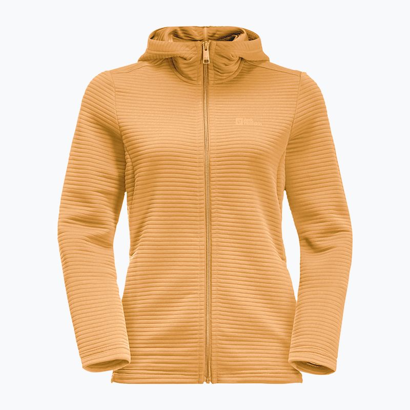 Дамско яке за трекинг Jack Wolfskin Modesto С качулка, жълто 1706254 4
