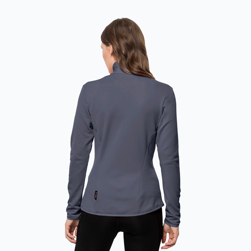 Jack Wolfskin дамско яке за трекинг Peak Grid Fleece сиво 1710351 2