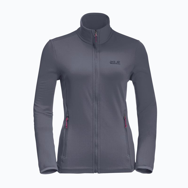 Jack Wolfskin дамско яке за трекинг Peak Grid Fleece сиво 1710351 4