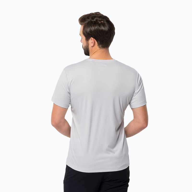 Мъжка тениска за трекинг Jack Wolfskin Peak Graphic white 1807183 2