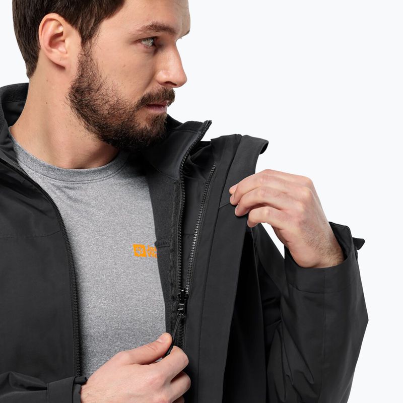 Jack Wolfskin мъжко яке 3 в 1 Taubenberg 3In1 черно 6001 6