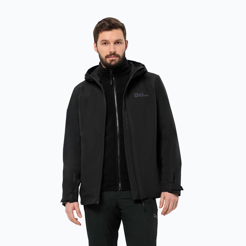 Jack Wolfskin мъжко яке 3 в 1 Taubenberg 3In1 черно 6001 3