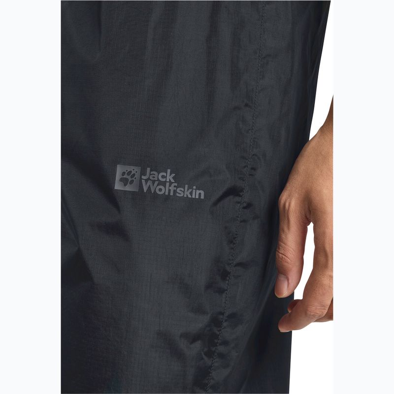 Jack Wolfskin Панталон за дъждовен ден черен 6