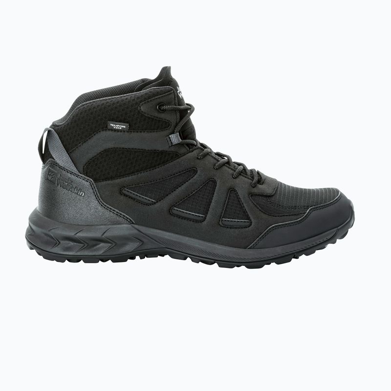 Мъжки обувки за трекинг Jack Wolfskin Woodland 2 Texapore Mid black 10