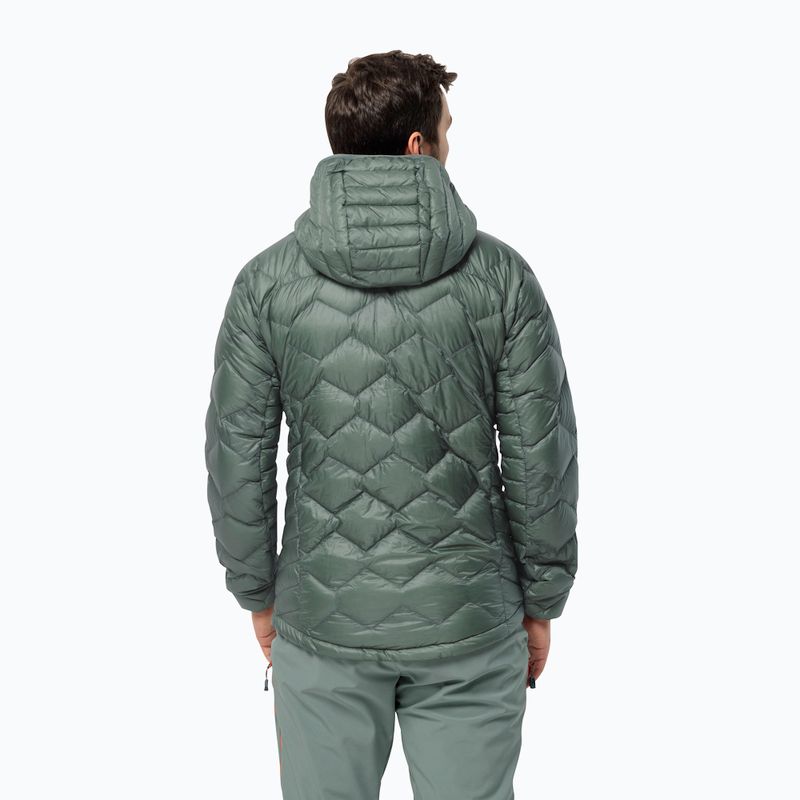 Jack Wolfskin Alpspitze Down Hoody hedge green мъжко ски яке 2