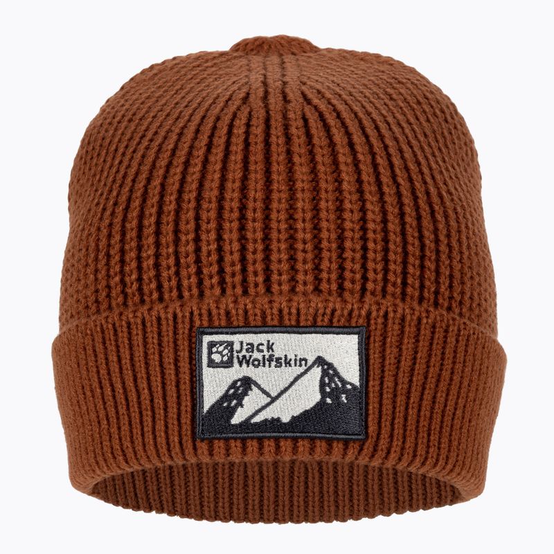 Шапка с бадж Jack Wolfskin Edo carmine зимна шапка 2