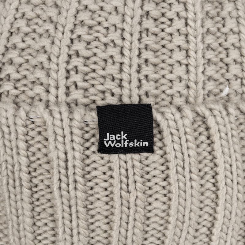 Женска зимна шапка Jack Wolfskin Highloft Knit Beanie dusty grey 4