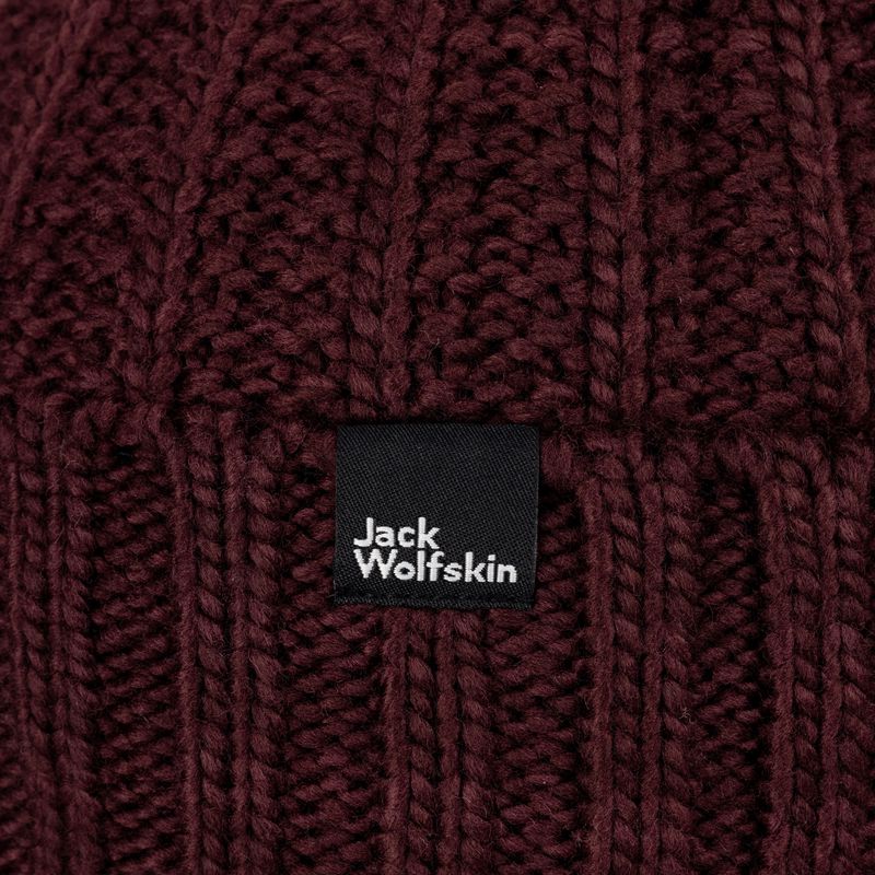 Женска зимна шапка Jack Wolfskin Highloft Knit Beanie boysenberry 4