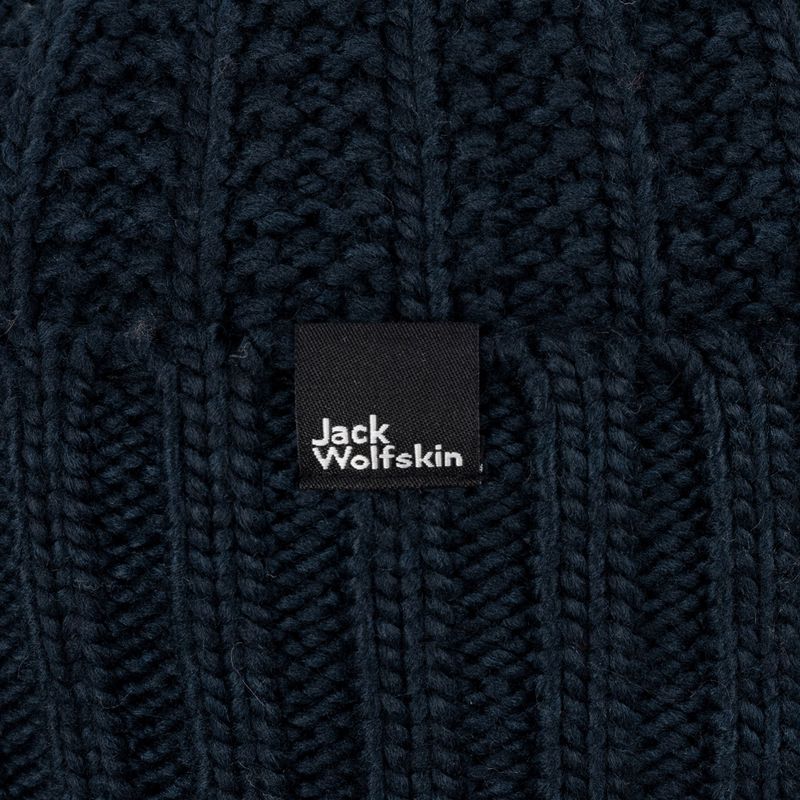 Женска зимна шапка Jack Wolfskin Highloft Knit Beanie night blue 6