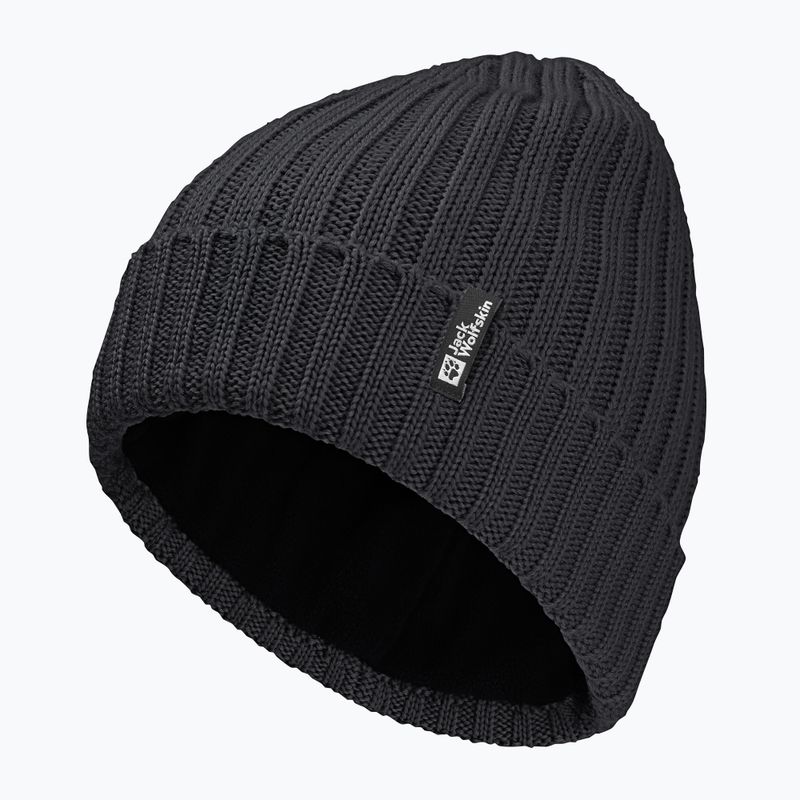 Зимна шапка Jack Wolfskin Rib Knit black 2