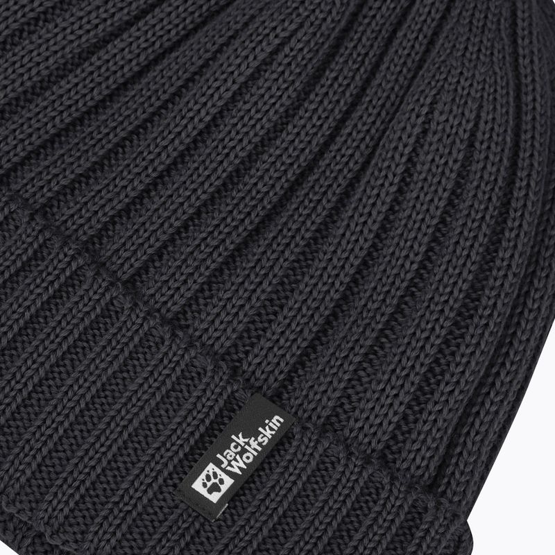 Зимна шапка Jack Wolfskin Rib Knit black 4