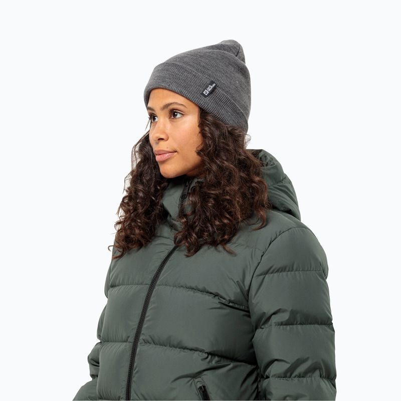 Зимна шапка Jack Wolfskin Rib grey heather 2