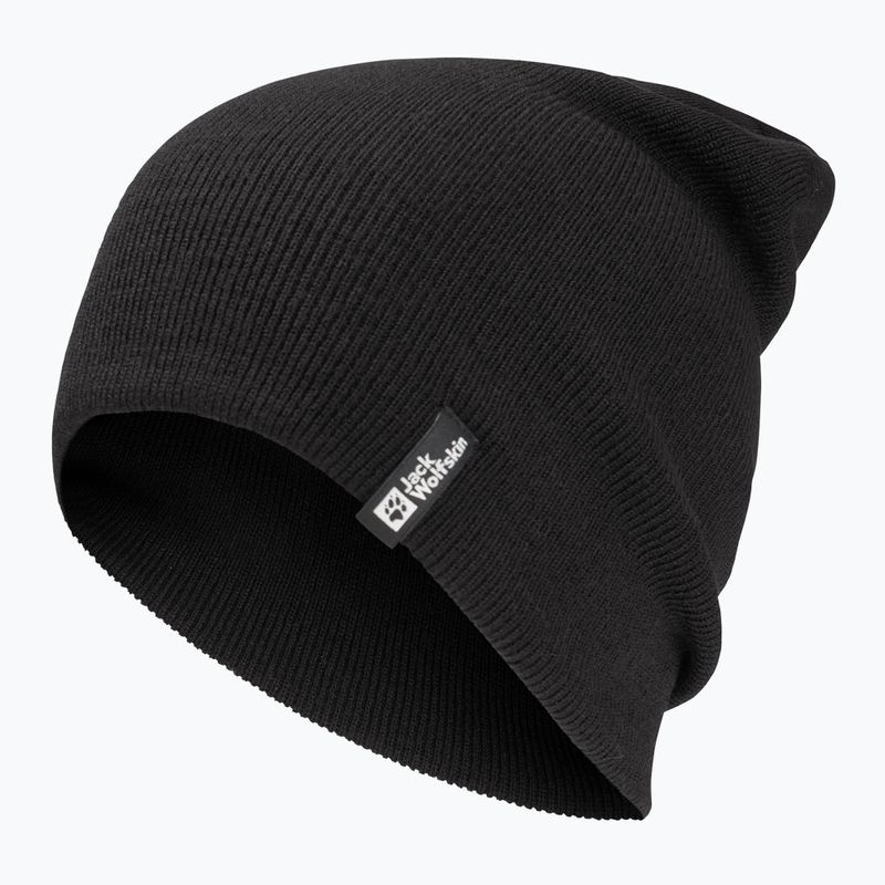 Зимна шапка Jack Wolfskin Rib black 2