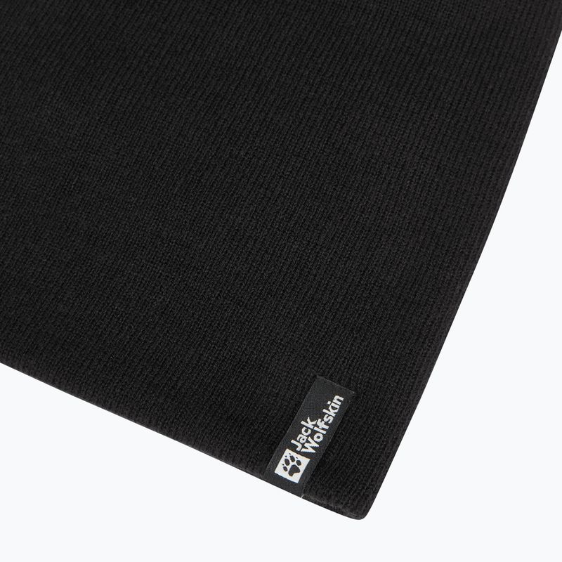 Зимна шапка Jack Wolfskin Rib black 4