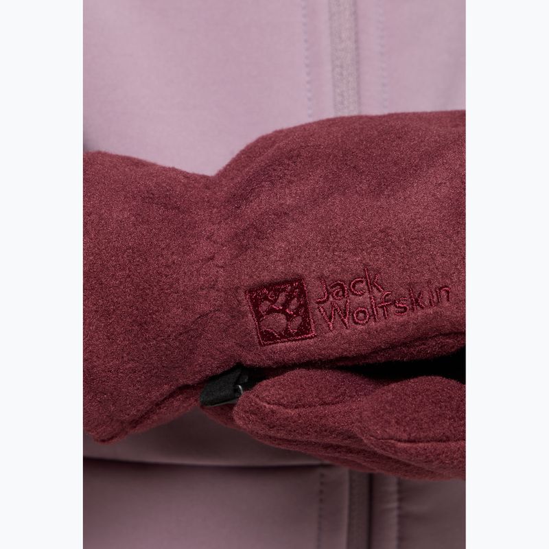 Детски ръкавици за трекинг Jack Wolfskin Fleece Glove boysenberry 3