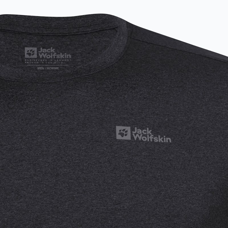 Мъжки термоактивен лонгслив Jack Wolfskin Sky Thermal черен 7