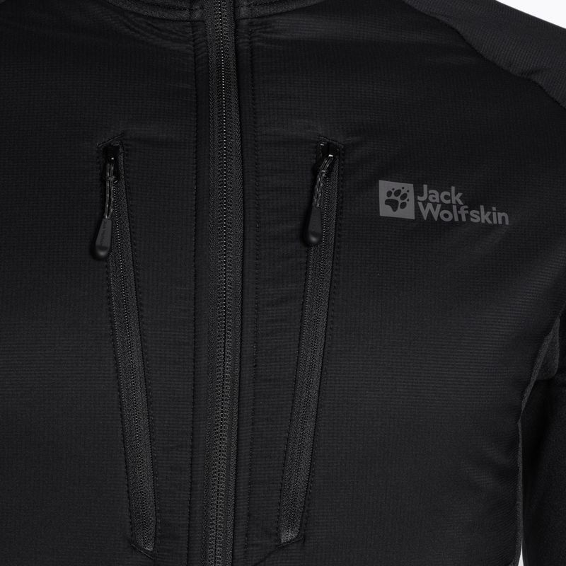 Мъжко хибридно яке Jack Wolfskin Alpgrat Pro Ins Fz черно 7