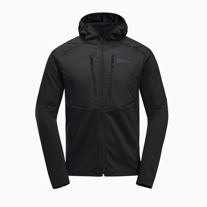 Мъжко хибридно яке Jack Wolfskin Alpgrat Pro Ins Fz черно 9