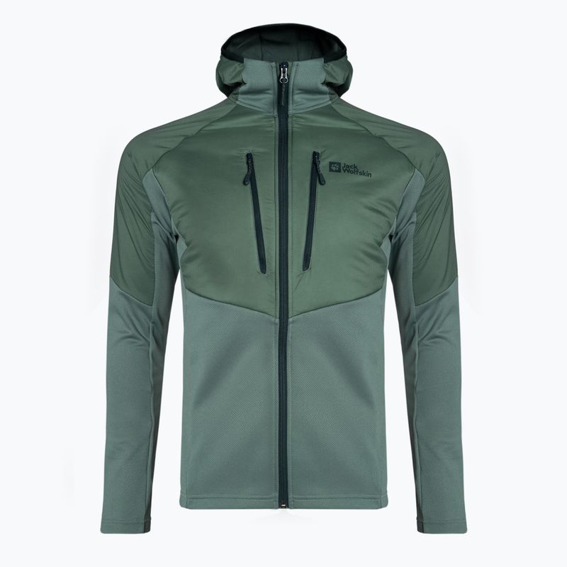 Мъжко хибридно яке Jack Wolfskin Alpgrat Pro Ins Fz hedge green 5