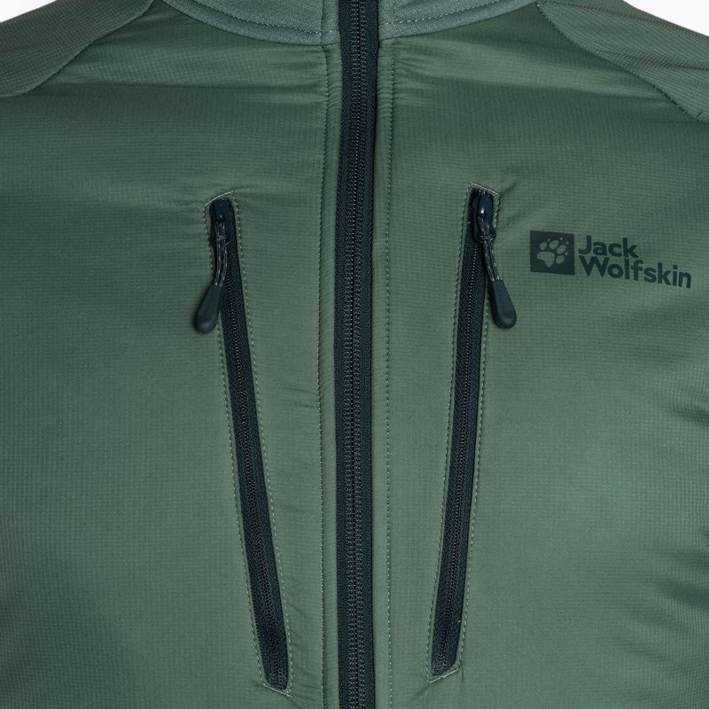 Мъжко хибридно яке Jack Wolfskin Alpgrat Pro Ins Fz hedge green 7