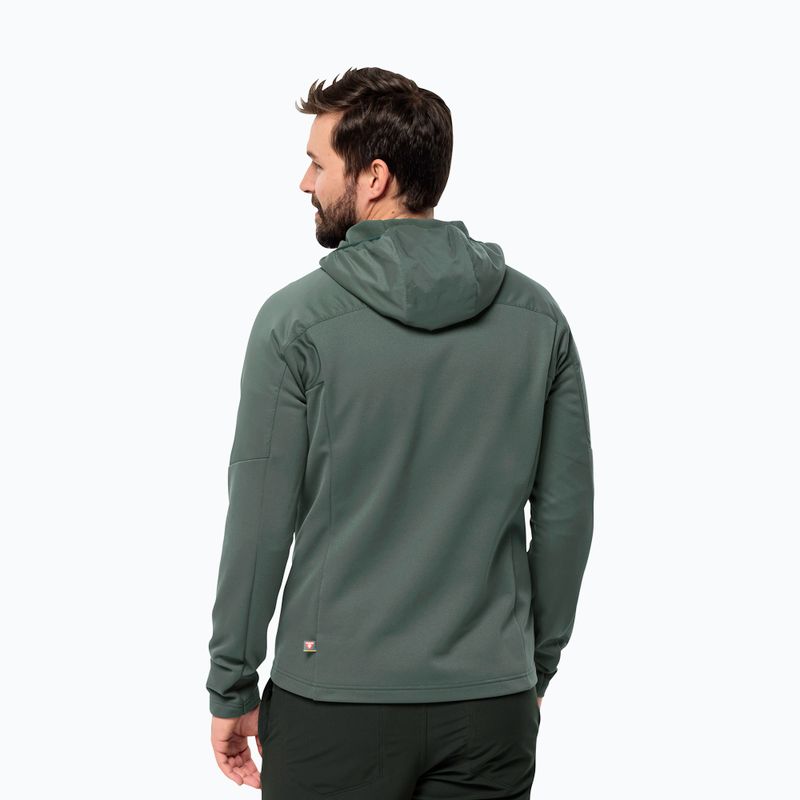 Мъжко хибридно яке Jack Wolfskin Alpgrat Pro Ins Fz hedge green 2