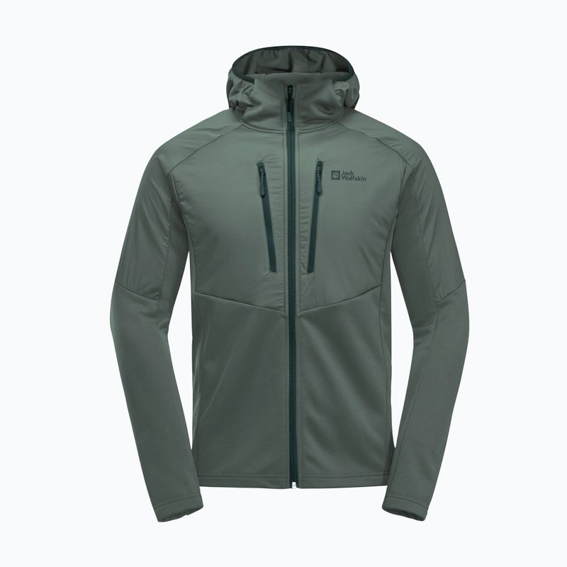 Мъжко хибридно яке Jack Wolfskin Alpgrat Pro Ins Fz hedge green 8