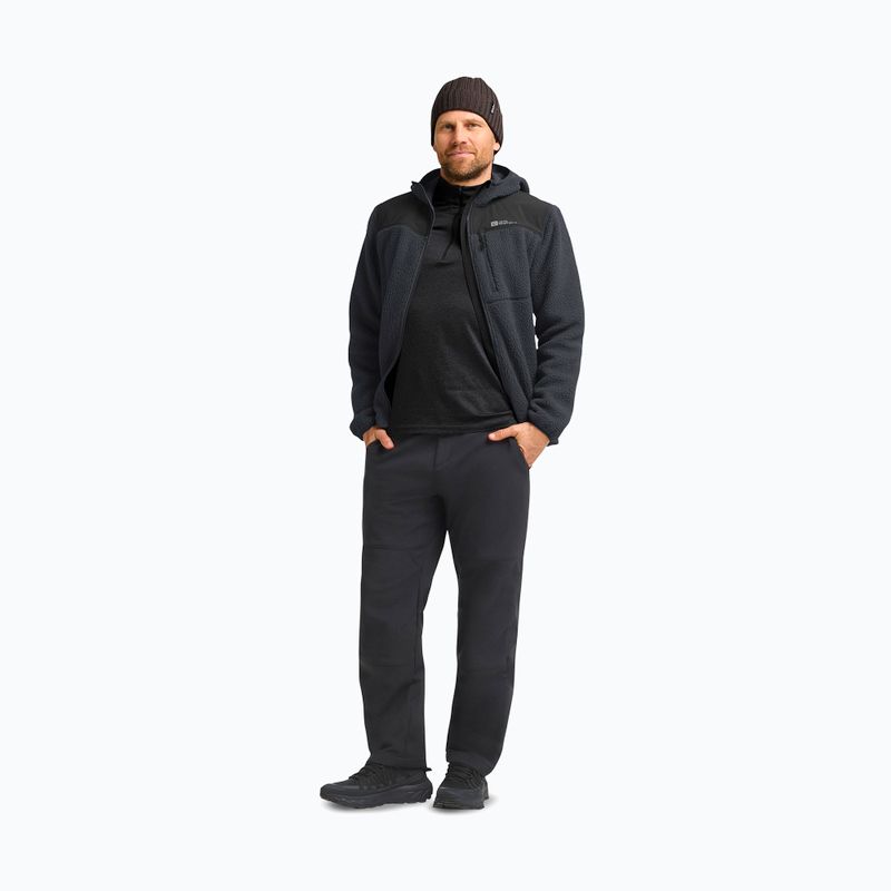 Jack Wolfskin мъжки суитшърт Kammweg Pile Fz phantom fleece 2