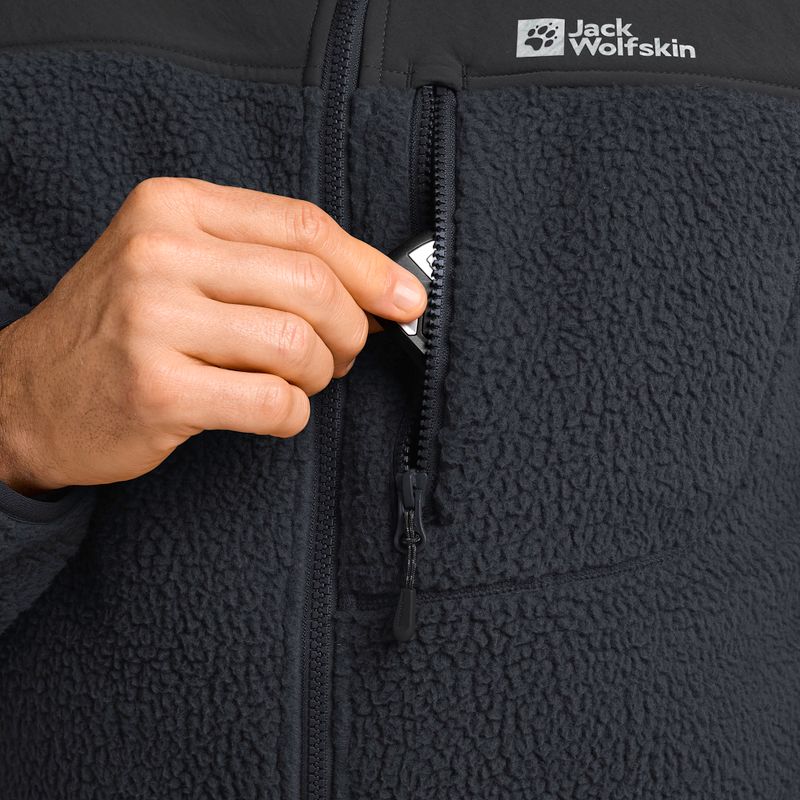 Jack Wolfskin мъжки суитшърт Kammweg Pile Fz phantom fleece 8