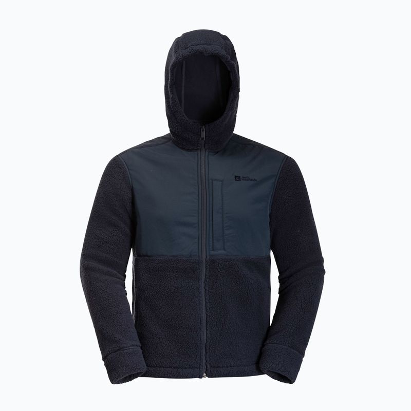 Мъжки потник Jack Wolfskin Felslicht с качулка от полар night blue 8