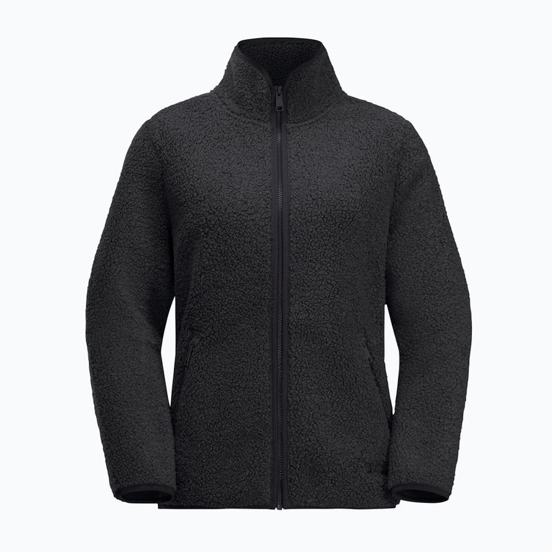 Дамски поларен суитшърт High Curl black на Jack Wolfskin 4
