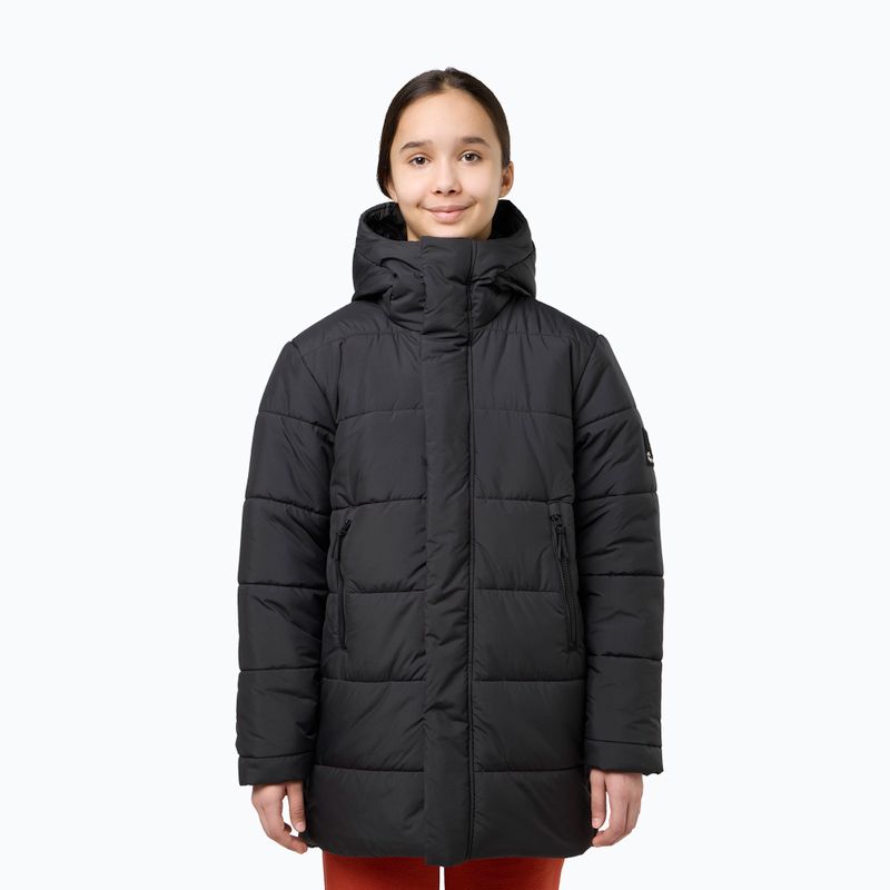 Детско подплатено яке Jack Wolfskin Teen Ins Long granite black