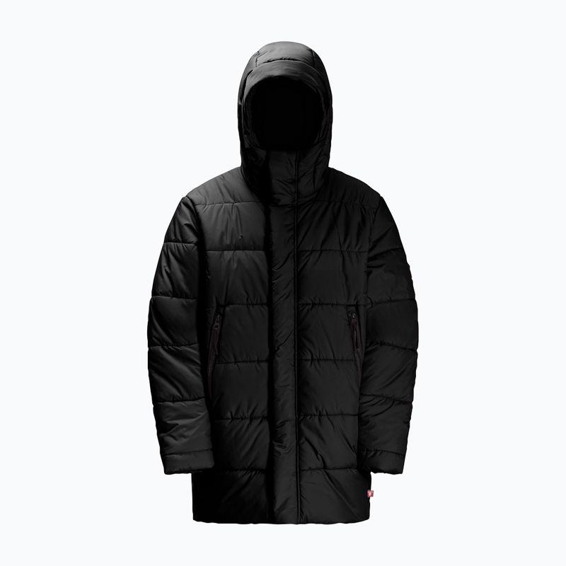 Детско подплатено яке Jack Wolfskin Teen Ins Long granite black 5