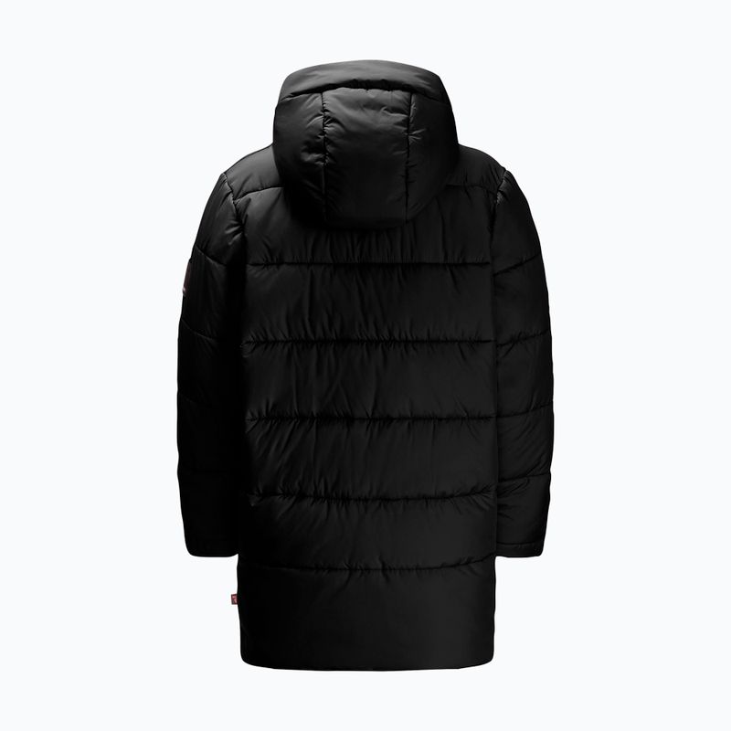 Детско подплатено яке Jack Wolfskin Teen Ins Long granite black 6