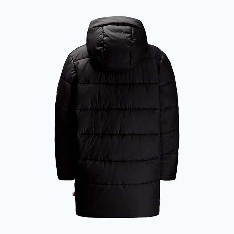 Детско подплатено яке Jack Wolfskin Teen Ins Long granite black 5