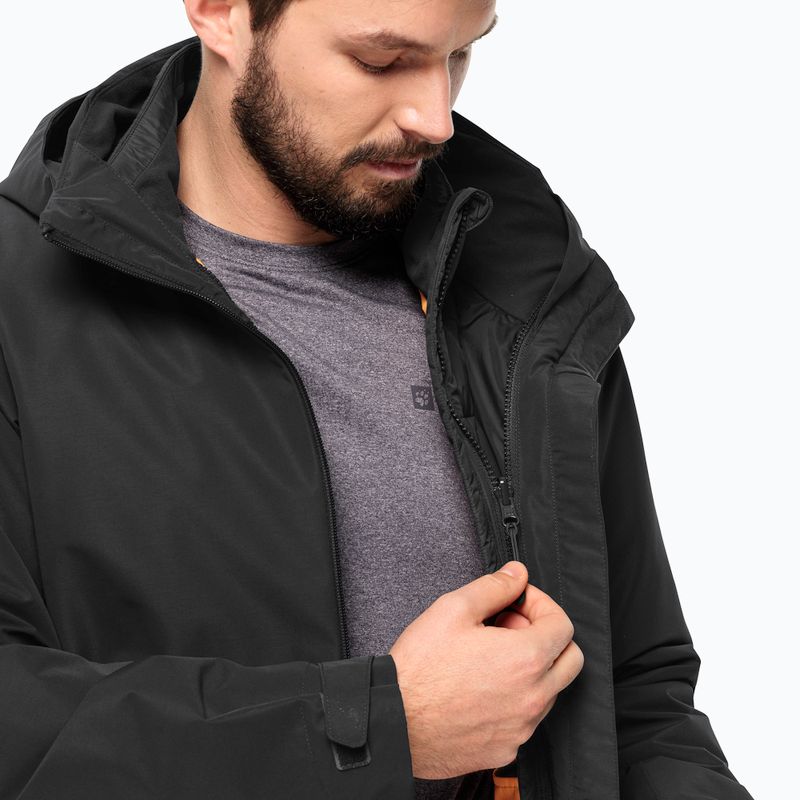 Мъжко дъждобранно яке Lapawa Ins black на Jack Wolfskin 3