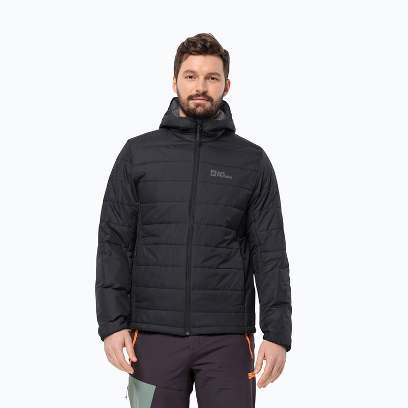 Jack Wolfskin мъжки пухени якета Lapawa Ins Hoody black