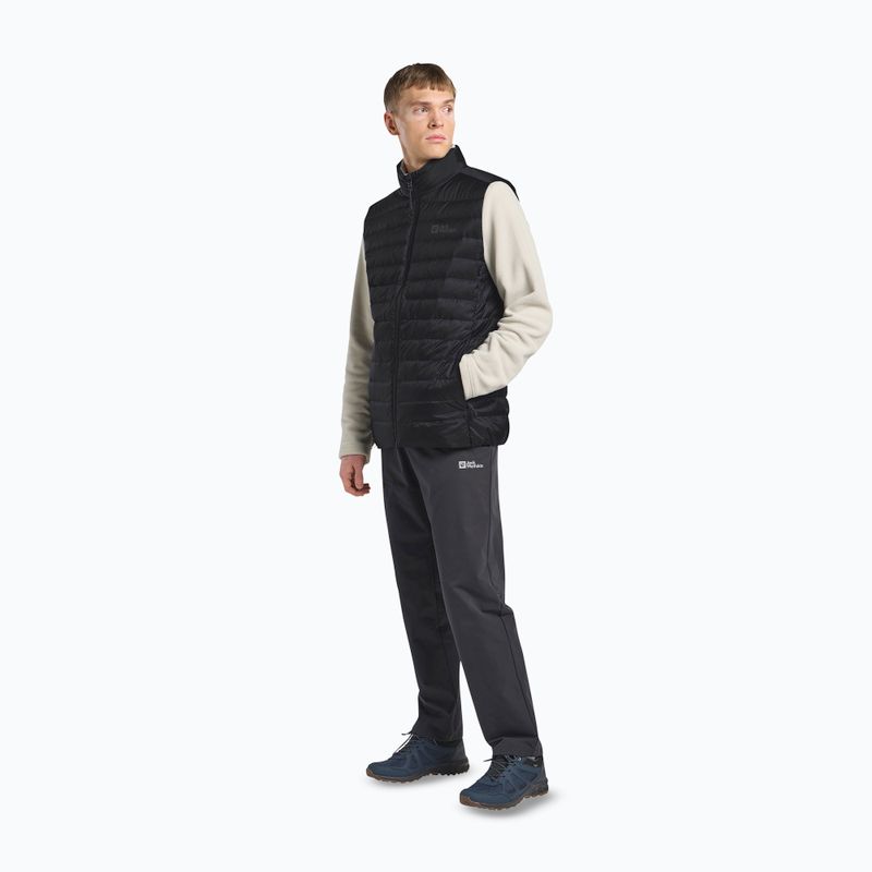 Мъжки Jack Wolfskin Pilvi Down trekking без ръкави черен 2